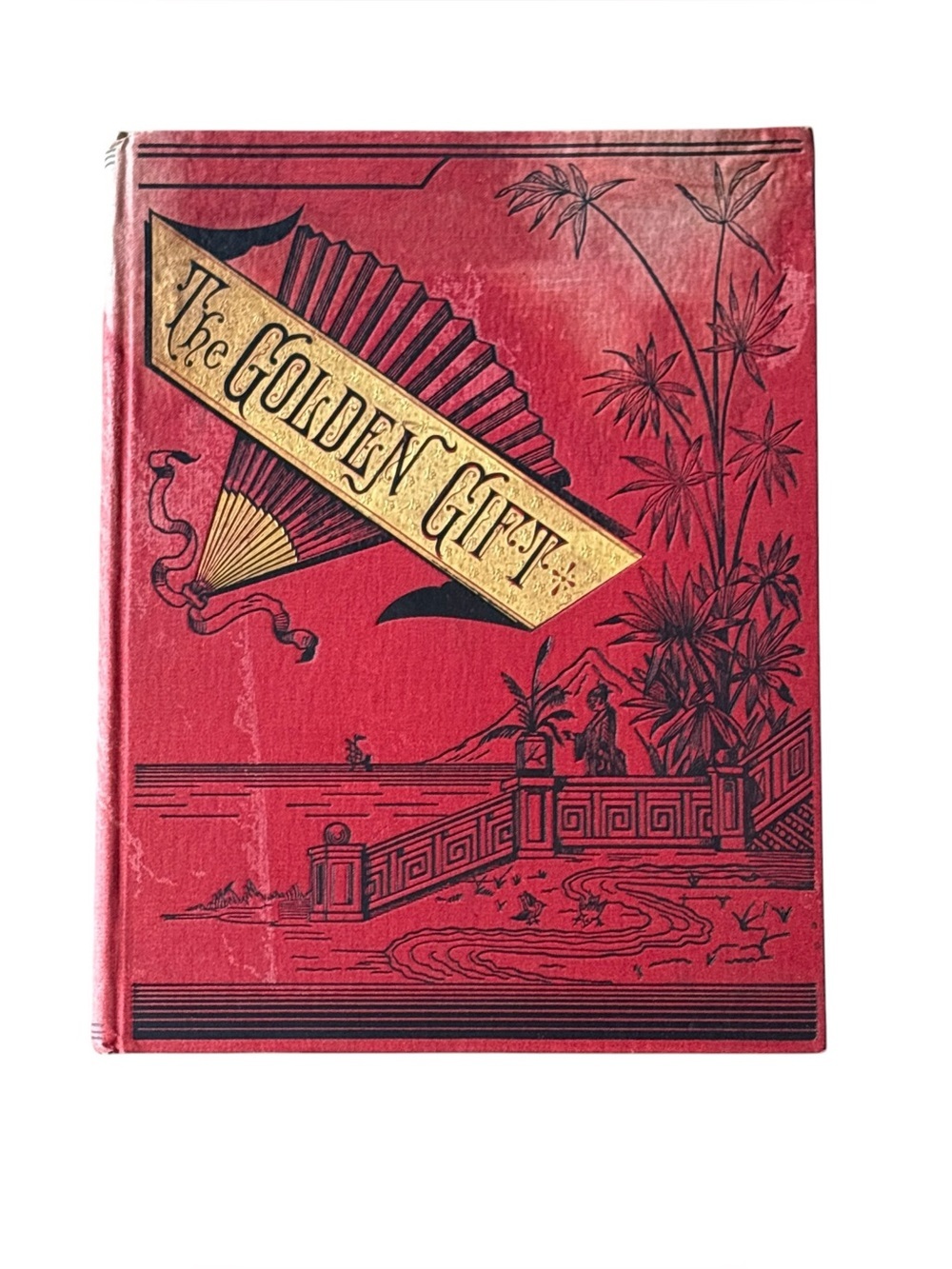 The Golden Gift Charles J. Peterson Hardcover 1884 RARE Red Antique